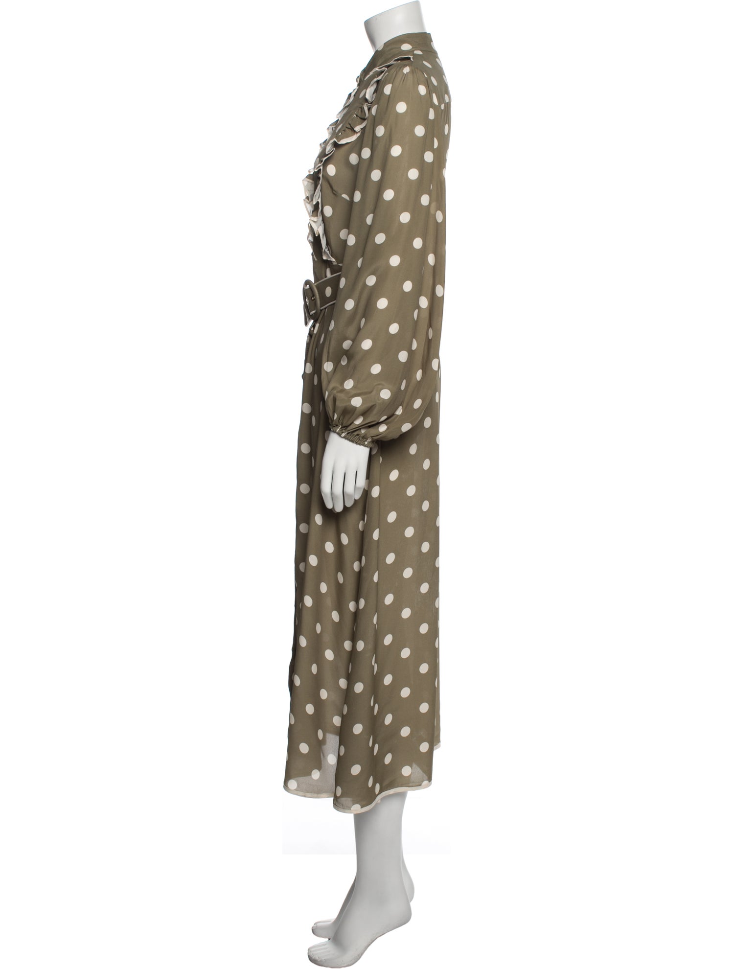 Zimmermann Polka Dot Print Long Dress